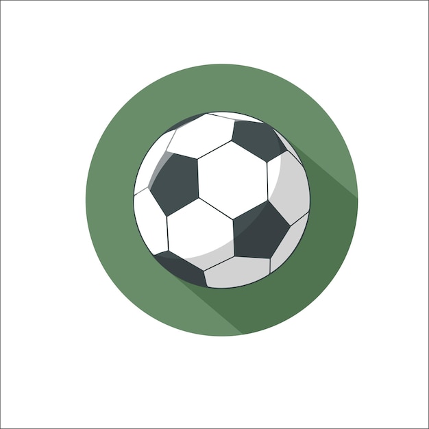 Vector football soccer ball icon