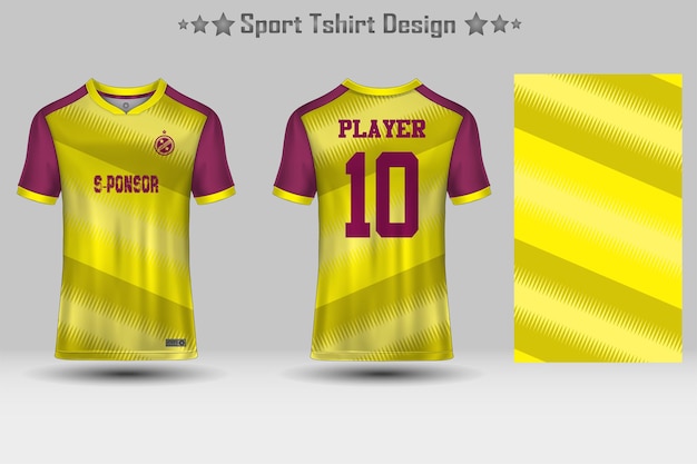 Football sport jersey mockup abstract geometric pattern tshirt design