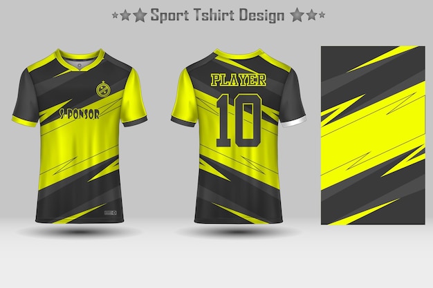 Football sport jersey mockup abstract geometric pattern tshirt design