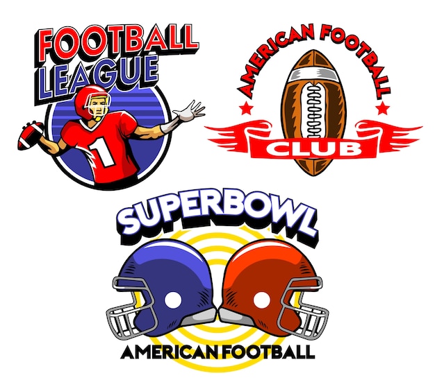 Football Super Bowl League Badge