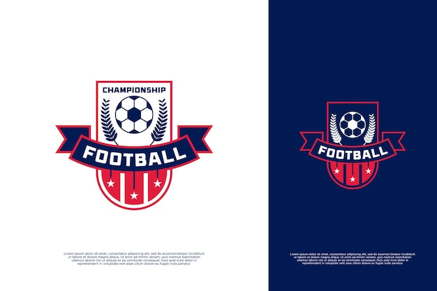 Football team emblem logo design