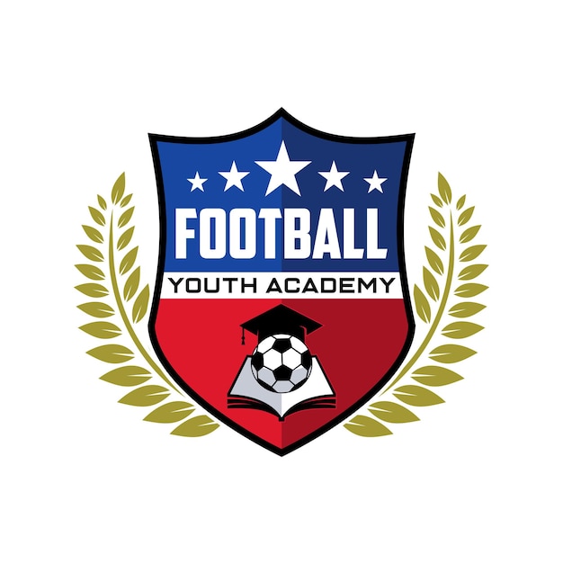 football youth academy logo badge