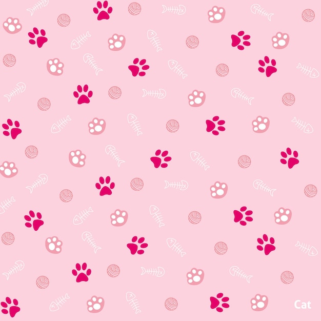 Footprint of cat wallpaper