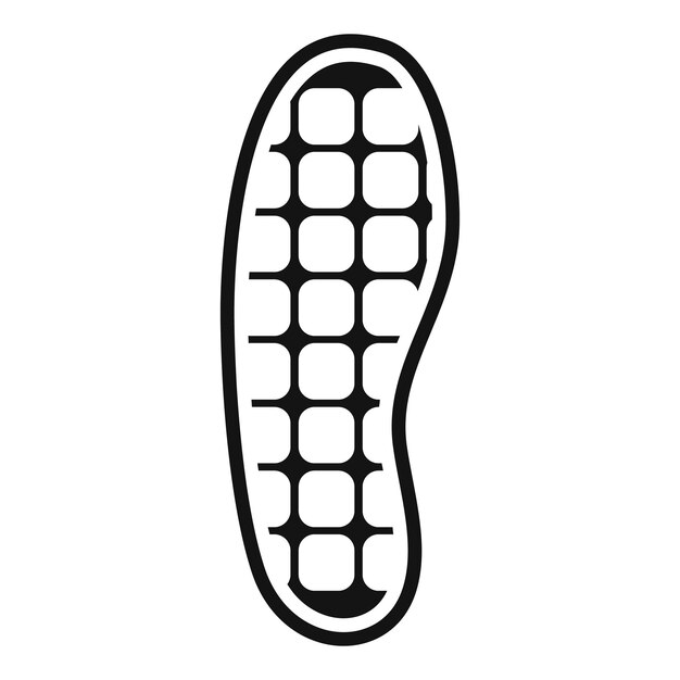 Vector footprint pattern showing rectangular tread elements