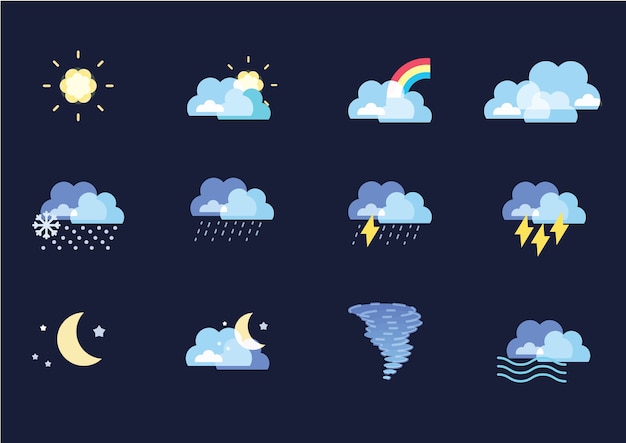 Forecast Weather Icon Collection