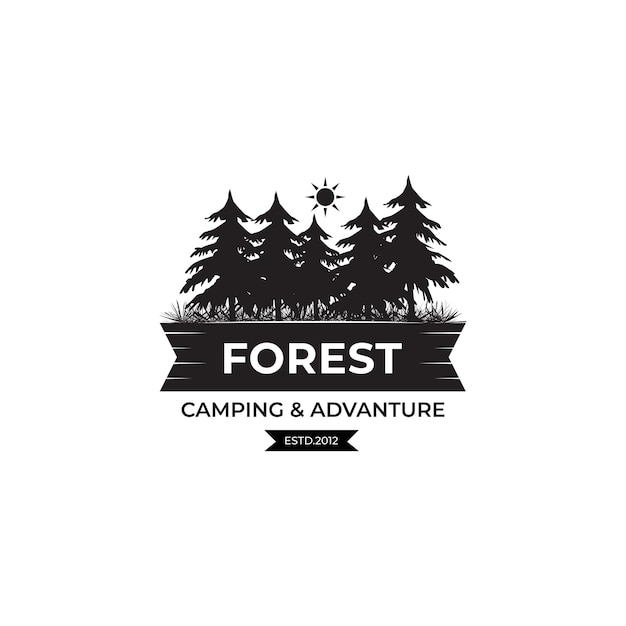 Forest Adventure logo design template