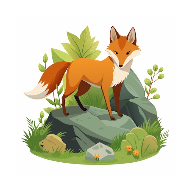 Vector forest animal vector illustration