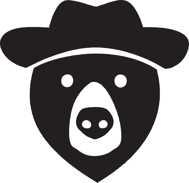 Forest Bear Vector Icon for Nature Themed Designs