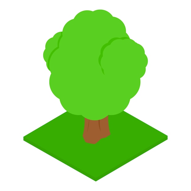 Forest tree icon Isometric illustration of forest tree vector icon for web