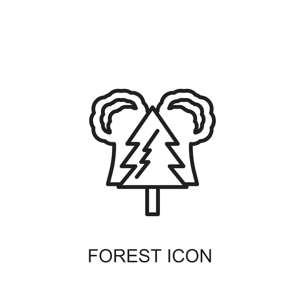 Forest vector icon icon