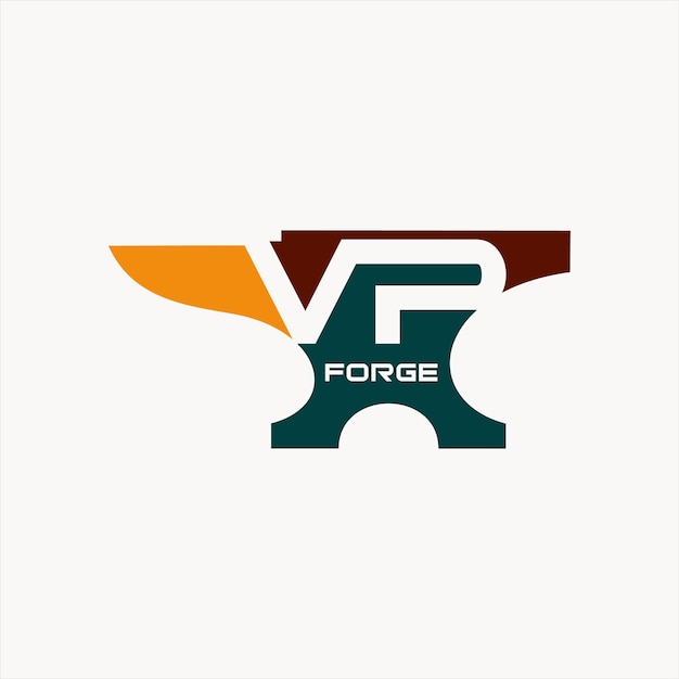 Forge Logo Isolated in White Background