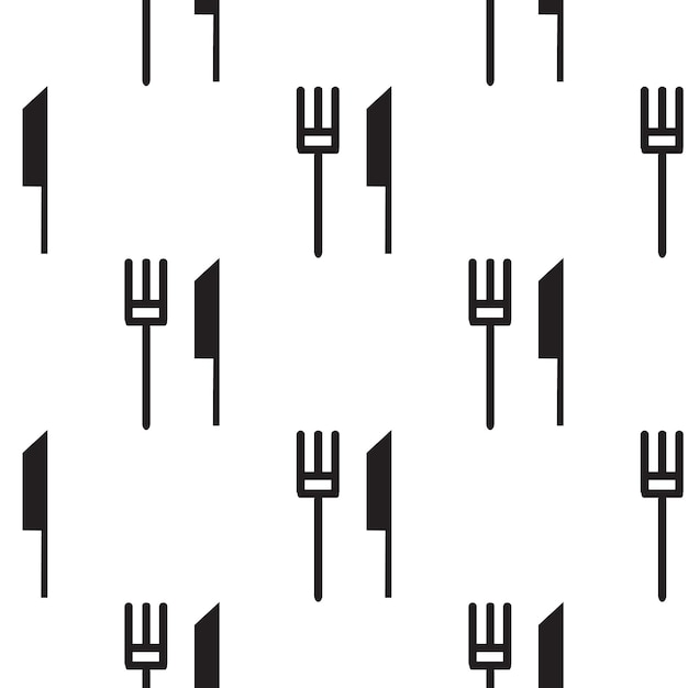 Fork and knife icon illustration