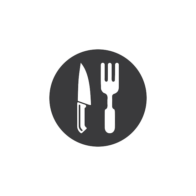 Fork knife and spoon icon design