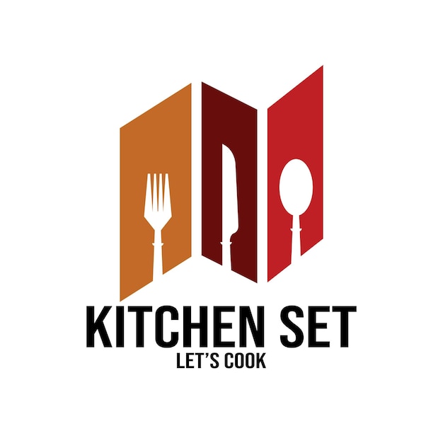 Fork and spoon kithcen set icon vector illustration template design