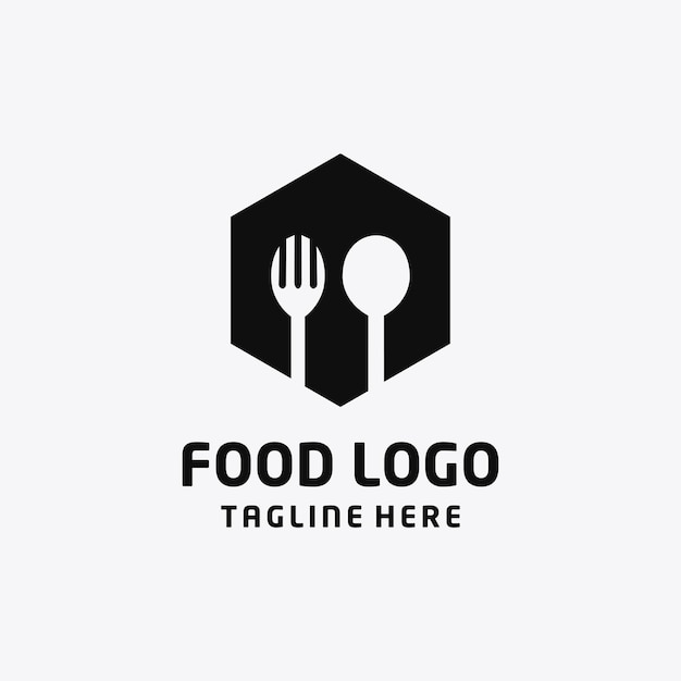 Fork spoon logo icon design template vector illustration