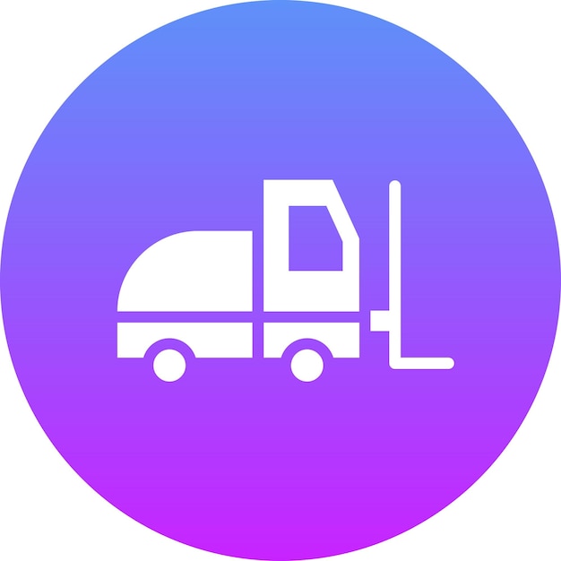 Forklift vector icon illustration of Delivery and Logistics iconset