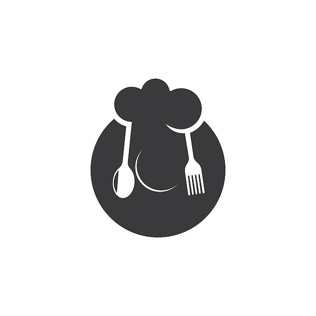 Forkspoon logo icon vector illustration template