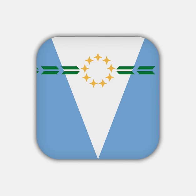 Formosa Flag Argentina Provinces Vector Illustration