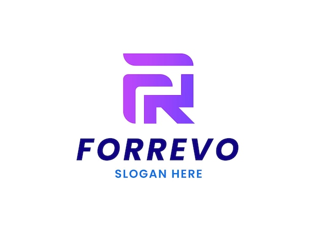 Forrevo Letter F and R logo Template