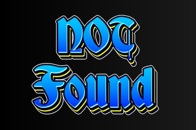 Not found editable text effect emboss style