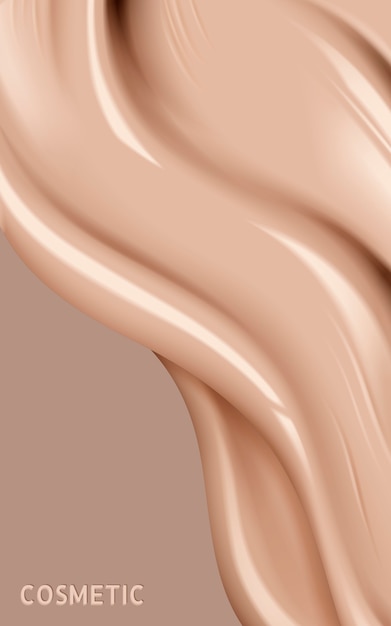 Foundation liquid texture illustration