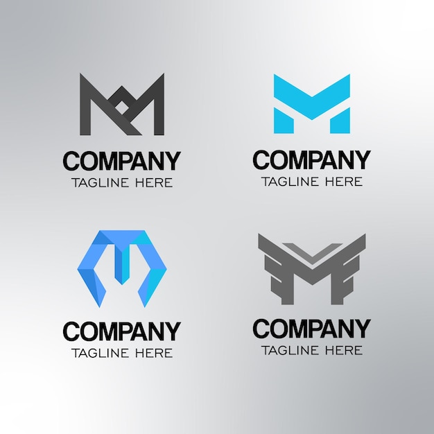 Four colorful M logos for different companies