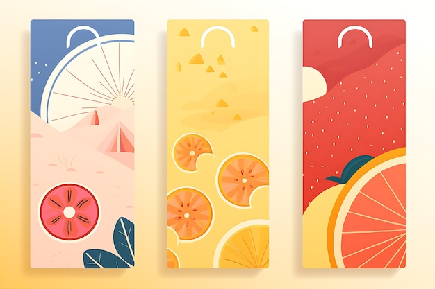 Four Different Bookmarks Featuring Slice