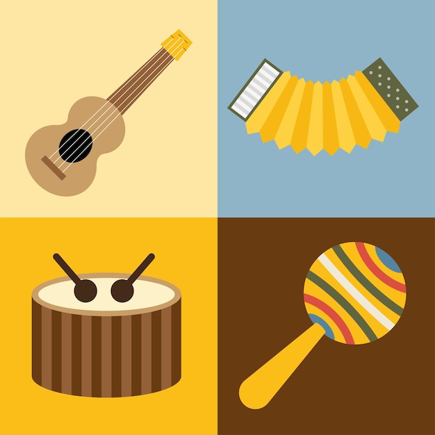 Four festival instruments