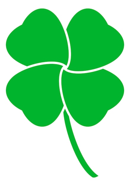 Four leaf clover icon Green luck symbol