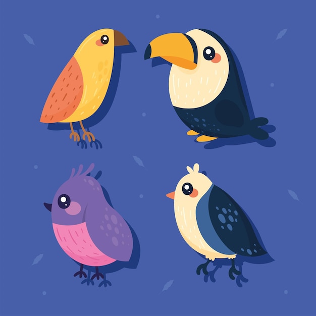 Four little birds