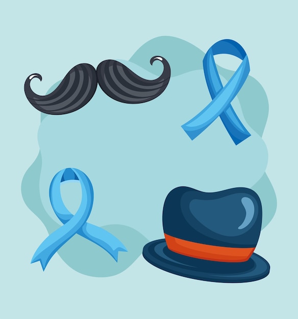 Four movember campaign icons