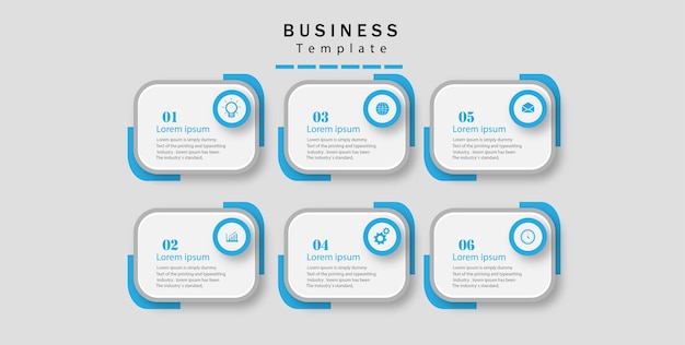 Four steps business infographic template