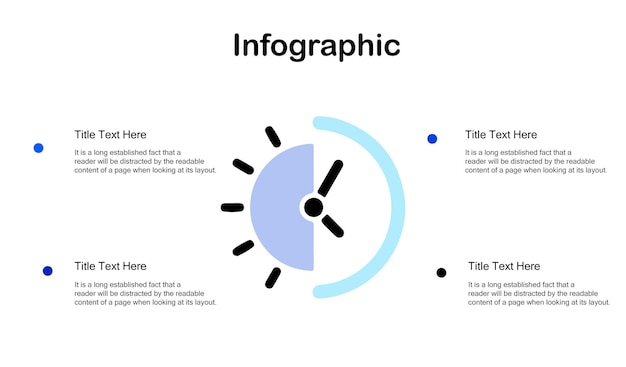 Four steps business infographics template