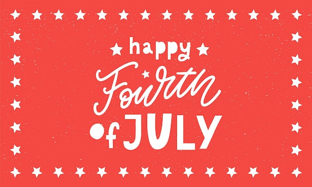 Fourth of july american independence day vector illustration th of july typographic design usa