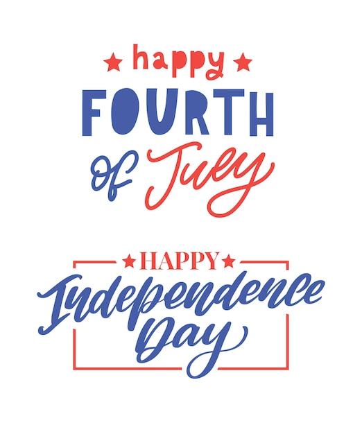 Fourth of july american independence day vector illustration th of july typographic design usa