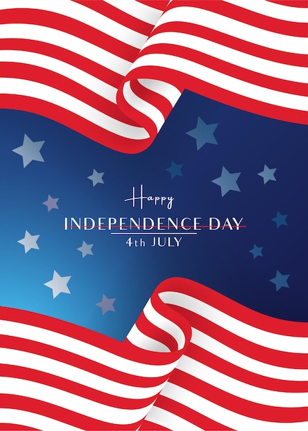 Fourth of July Independence Day. USA Independence Day. Vector illustration - Vector