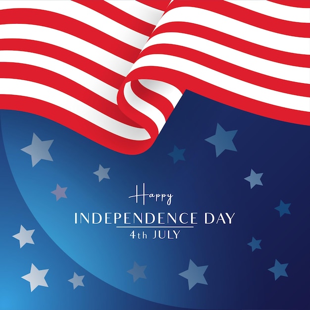 Fourth of July Independence Day. USA Independence Day. Vector illustration - Vector