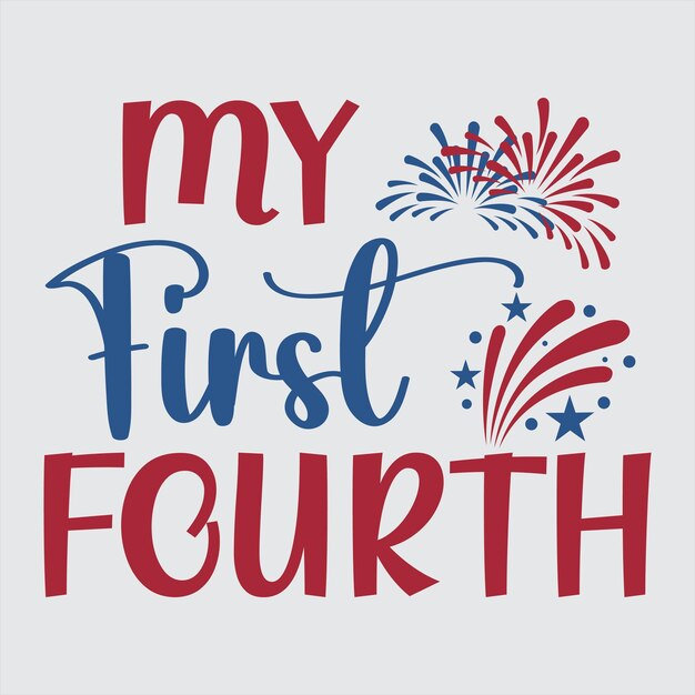 Vector fourth of july tshirt design