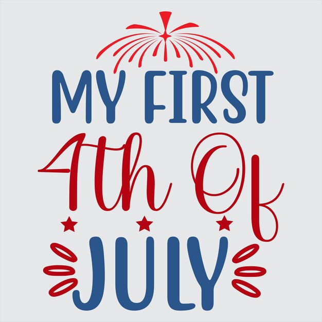 Vector fourth of july tshirt design