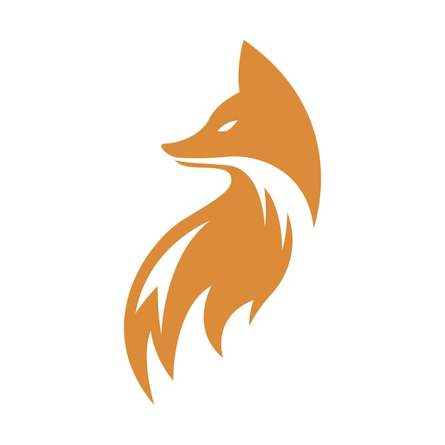 Fox icon logo design illustration