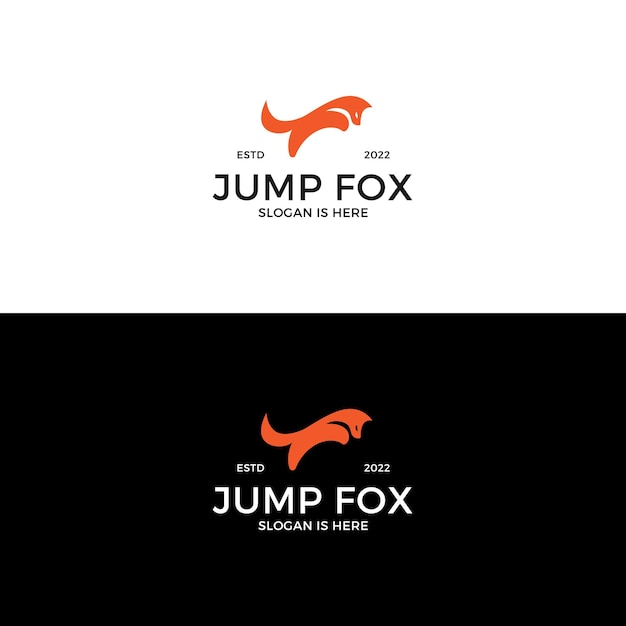 Fox jump logo design inspiration