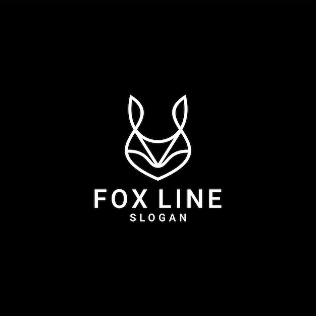 Fox logo design icon template