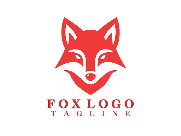 Fox Logo Design Vector Template