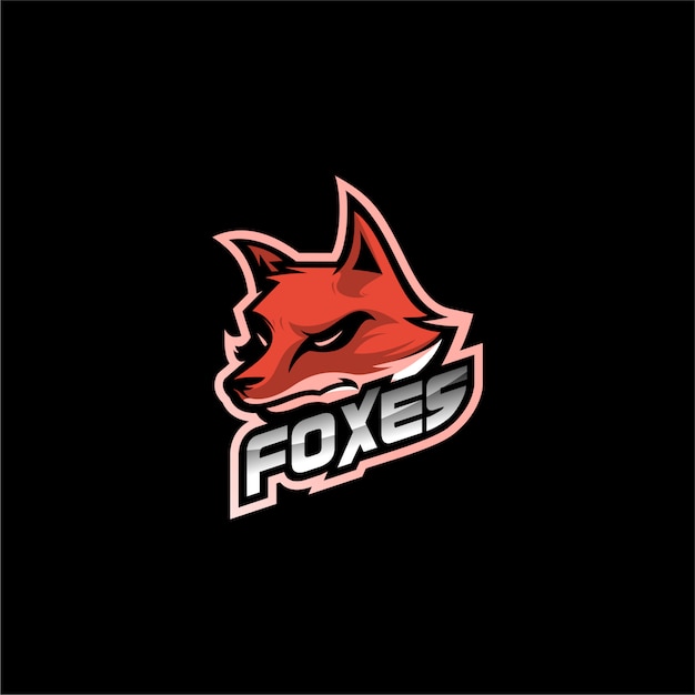 Fox logo design vector