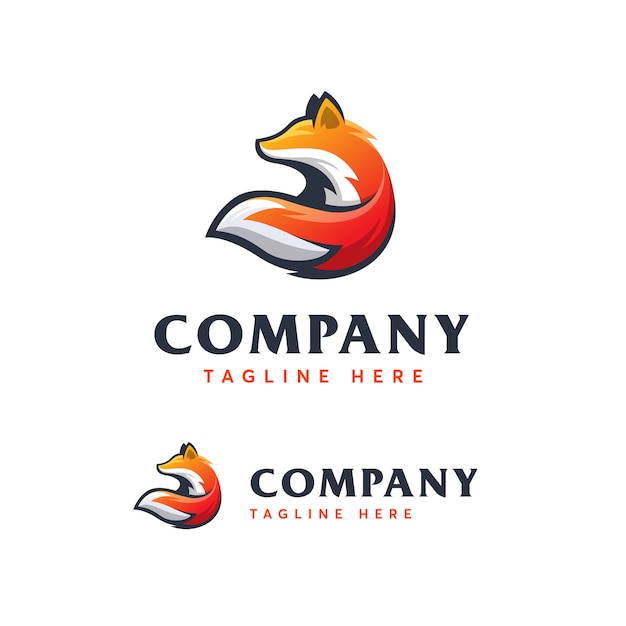 Fox Logo Template Ilustration Icon