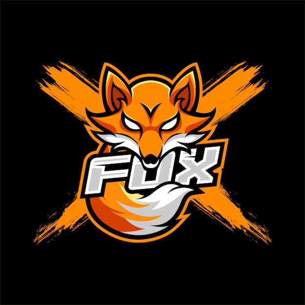 Vector fox mascot esport logo