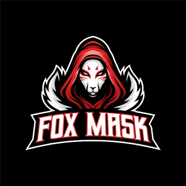 Fox mask mascot logo esport