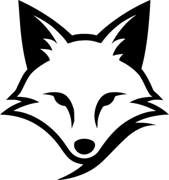 Fox Minimalist and Simple Silhouette Vector illustration