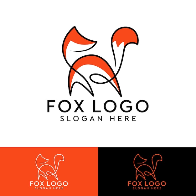 Fox Modern Logo Template