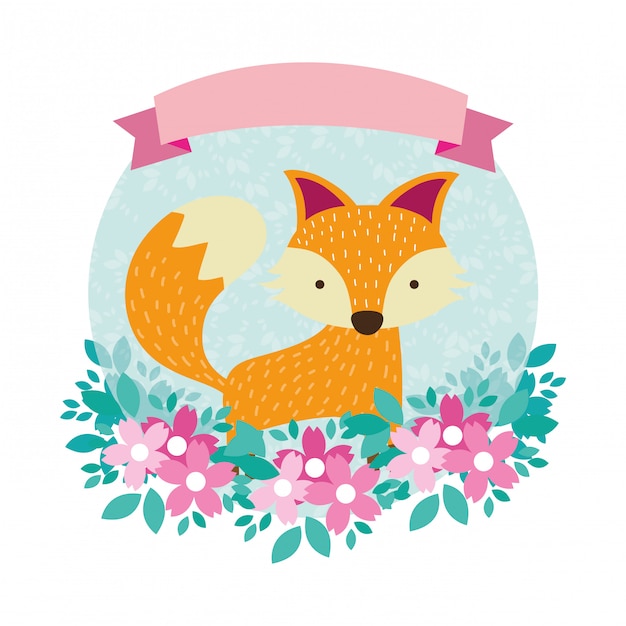 Fox round icon